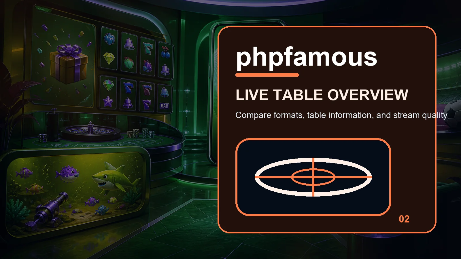 phpfamous live casino full-width visual guide 2